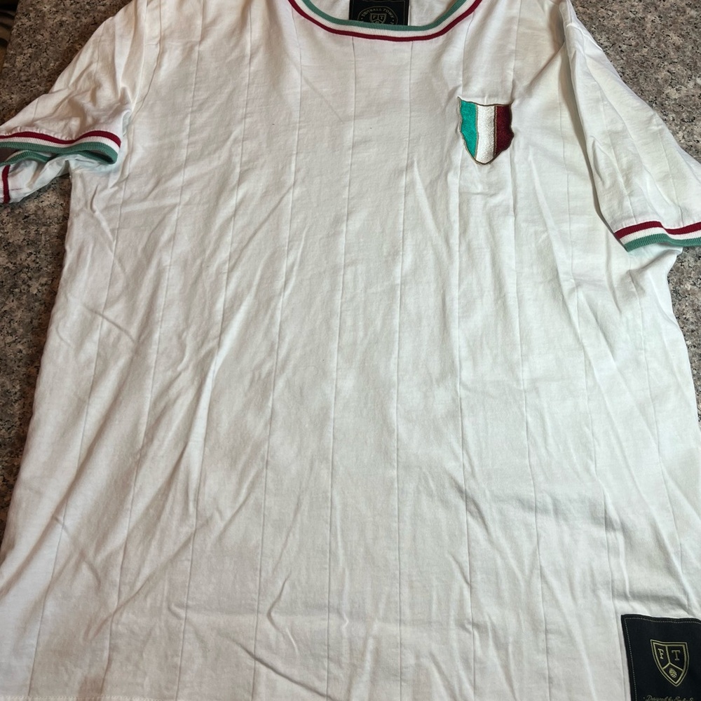 Football Town Vintage Italy Gli Azzurri Away Shirt By Emilio Sansolini Size XL